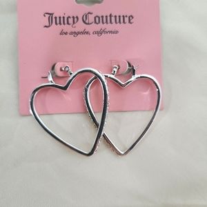 Juicy Couture Heart Accented Earrings